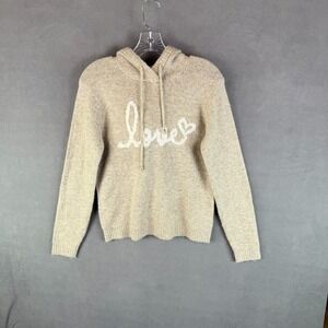 Cupcakes‎ and Cashmere Womens Sweater Hooded Pullover Size XS "Love"